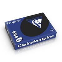 Clairefontaine Trophée 1001 gekleurd papier A4 160g zwart - pak van 250 vel