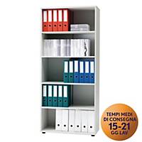 Armadio alto libreria TDM linea Office L 80 x P 37 x H 180 cm grigio
