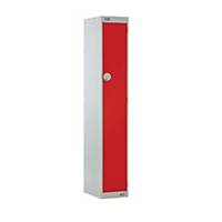 Locker 1800H X 300W X 450D, 1 Door, Red