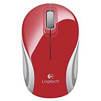 LOGITECH M187 WIRELESS MOBILE MOUSE RED