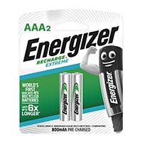 Energizer Extreme Rechargeable Batteries AAA - Pack of 2