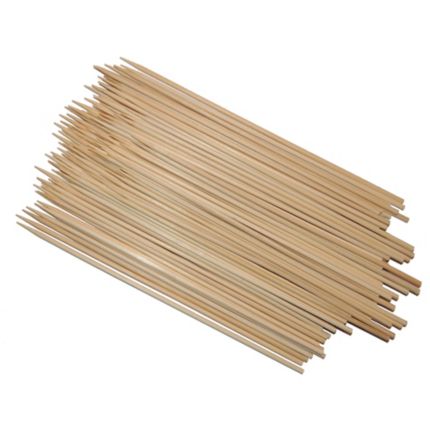 100 Piques à brochettes jetables - en bois - Longueur 30cm