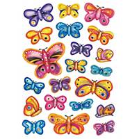 Reward stickers butterflies - 10 packs of  3 sheets