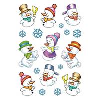 Reward stickers snow man - 10 packs of  3 sheets