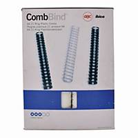Ibico Plastic Combs 32mm White - Pack of 50