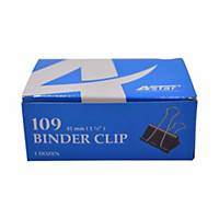 Binder Clips  41mm Black - Box Of 12