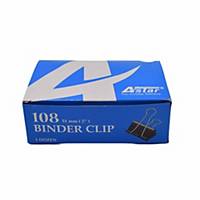 Binder Clips  51mm Black - Box Of 12