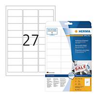 HERMA 4347 Removable Label 63.5 x 29.6mm - Box of 675 Labels