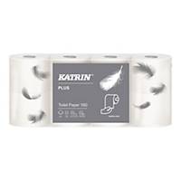 Papier toaletowy KATRIN Plus 160, biały, 8 rolek