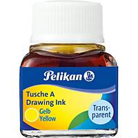 Encre de Chine, Pelikan A 201541, pour dessiner et peindre, flacon : 10ml, jaune