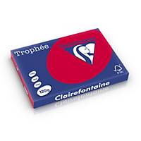 Clairefontaine Trophee 1378 intense red A3 paper, 120 gsm, per 250 sheets