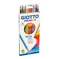 Pastelli colorati Giotto Stilnovo in scatola - conf. 12
