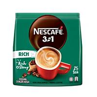 Nescafe Coffee 3 in 1 Blend & Brew Coffee Rich - Pack of 25