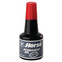 HORSE Waterproof Stamp Pad Refill Ink 30cc Red