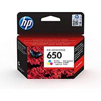 HP inkoustová kazeta 650 (CZ102AE), cyan/magenta/žlutá