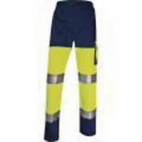 Deltaplus Panostyle PHPA2 Hi-Vis Trousers, Size S, Yellow