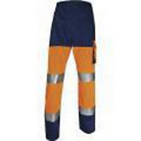 Reflexní kalhoty Deltaplus Panostyle PHPA2, velikost S, oranžové