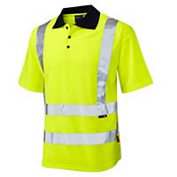 Leo Croyde EN ISO 20471 Class 2 Comfort Polo Shirt  Yellow Medium
