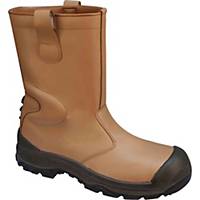 DELTAPLUS RIGGER BOOT WITH ANKLE PROTECTION BROWN SIZE10