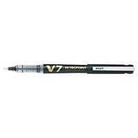 Penna roller con cappuccio Pilot V7 Ricaricabile Begreen punta 0,7 mm nero