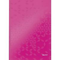 Leitz Notizbuch 4626 Wow, A4, kariert, glänzend laminiert, 80 Bl, pink metallic