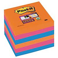 Post-it 654-6SS-EG Super Sticky Notes 76x76 mm electric glow colours - pack of 6