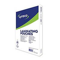 Lyreco Laminiertaschen LPAA4100, A4, 2x100 Micron, selbstklebend, 100 Stück