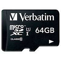 Verbatim micro Secure Digital (SD) memory card class10 speed - 64GB