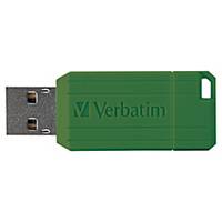 Speicher Stick Pinstripe Verbatim, USB 2.0, 64 GB, grün