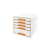 5/zásuvkový modul Leitz 5214 WOW, bielo/oranžový