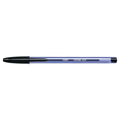 Penna a sfera con cappuccio Bic Cristal Soft punta 1,2 mm nero