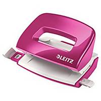 LEITZ WOW SERIES 50601 MINI PUNCH PINK - UP TO 10 SHEETS