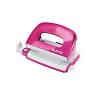 Leitz 50601 Wow Mini Punch Pink -10 Sheets Capacity