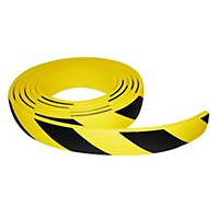 Viso protection profile length 5 m x width 6 cm x depth 1 cm - black/yellow