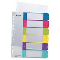 Display book ledger Leitz WOW 1242 A4+, PP, 1-6, coloured