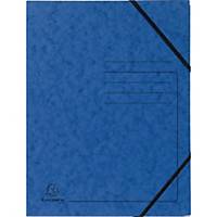 Exacompta Eckspanner 11286473, A4, aus Karton, Fassungsverm. 200 Bl, blau, 5 St