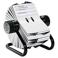 TELINDEX ROTARY FILE W/ 500 INDEX CARDS BLK