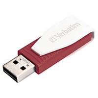 USB-nøgle 2.0 Verbatim Store n Go Swivel, rød, 16 GB