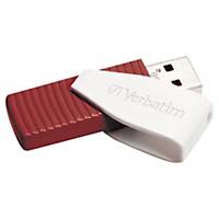 Clé USB Verbatim Store n  Go Swivel - USB 2.0 - 16 Go - rouge