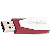 Clé USB 2.0 Verbatim Swivel, 16 Go, rouge