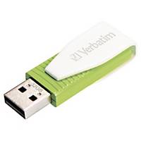 Verbatim Store N Go Swivel USB Flash Green 32Gb
