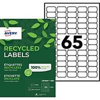 Etiquette adresse recyclée Avery - LR7651 - 38,1 x 21,2 mm - blanche - par 6500