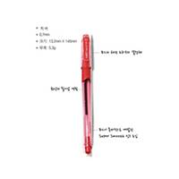 BIC SUPER EASY GEL PEN 0.7 RED/RED INK