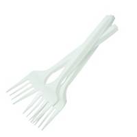 Plastic White Forks 6.5 Inch - Pack of 50