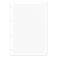 Ring binder inserts A4, 90 g/m2, 5 mm squared, with margin