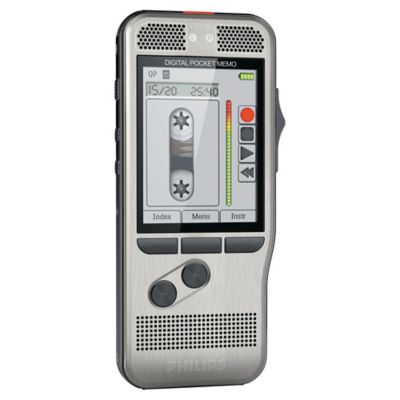 Diktiergerät Philips Pocket Memo DPM7200, zwei Mikrofone, 8GB SDHC Speicherkarte