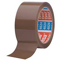 Tesa 4024 PP packaging tape 50 mm x 66 m brown - pack of 6