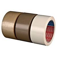 Pack de 6 cintas adhesivas de embalaje Tesa 4120 - 50 mm x 66 m - PVC - blanco