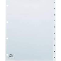 Display book ledger Kolma Vista 2141000 A4+, plastic, 1-10, colourless