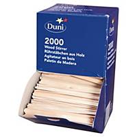 Agitateur en bois Duni - boîte distributrice de 2000